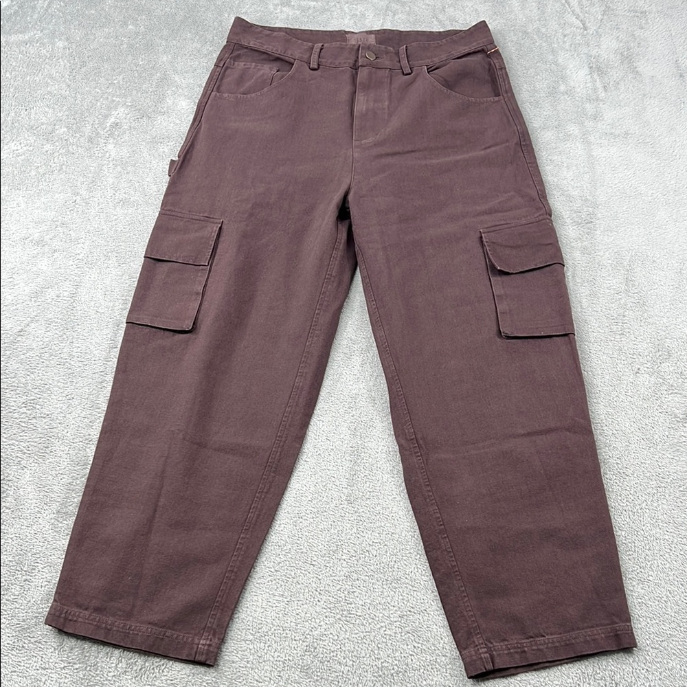 NEW MATE The Label L 100% Organic Cotton Women's Canvas Cargo Pants